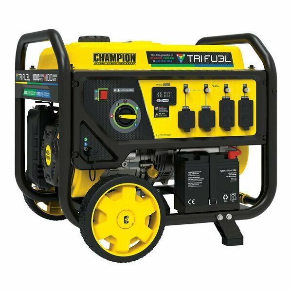 Champion Power Equipment CPE 459 CC Triple Fuel Portable Generator with Electric / Recoil Start and CO Shield 100416 1411416